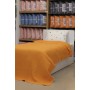 ETEHOMETEX HAVUZLU PİKE TAKIMI %100 PAMUK TEK KİŞİLİK TURUNCU 8696474232088